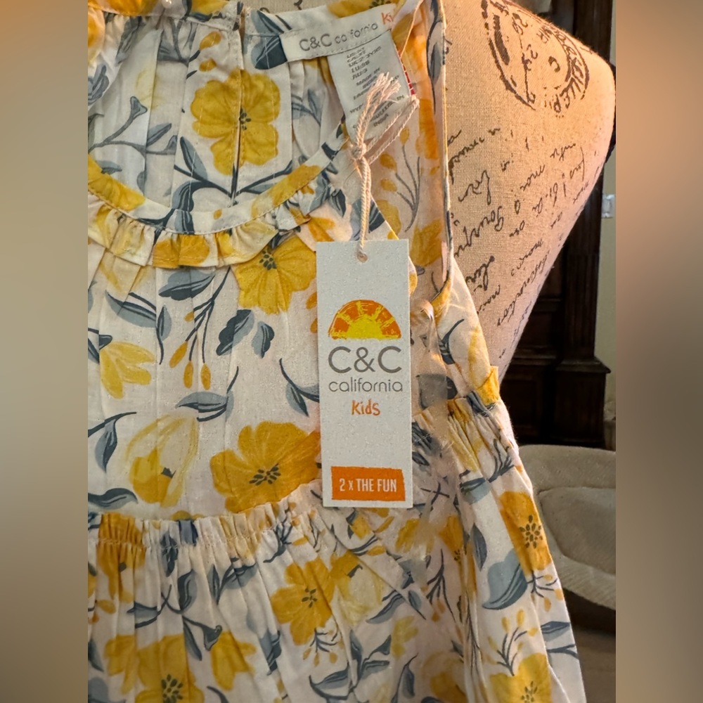 C&c California kids 3t nwt! So sweet and light cotton from cali! - Picture 6 of 6